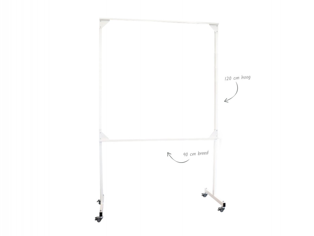Mobile whiteboard stand 120x90cm - TnP Visual Workplace